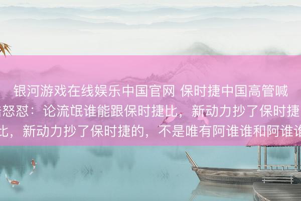 银河游戏在线娱乐中国官网 保时捷中国高管喊话被抄袭无奈，罗永浩怒怼：论流氓谁能跟保时捷比，新动力抄了保时捷的，不是唯有阿谁谁和阿谁谁吗