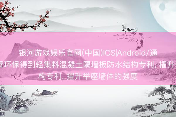 银河游戏娱乐官网(中国)IOS|Android/通用APP下载 视膏环保得到轻集料混凝土隔墙板防水结构专利, 擢升举座墙体的强度